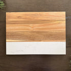Marble + Acacia Serving Board, 14x10