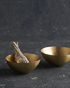 Artisan Brass Bowls, Small, Set of 4
