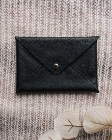 Sophisticated Penguin Leather Envelope-Style Wallet