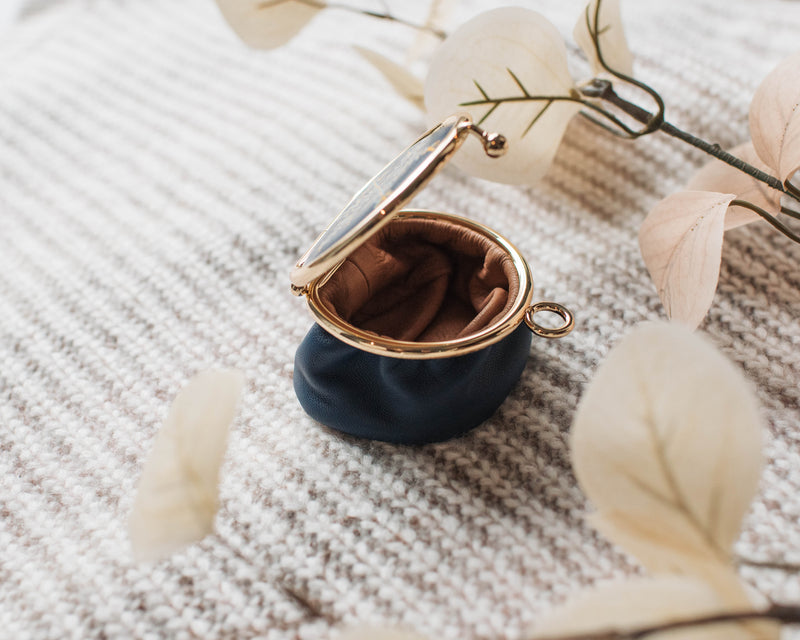 Winter Snowflake Leather Coin Purse