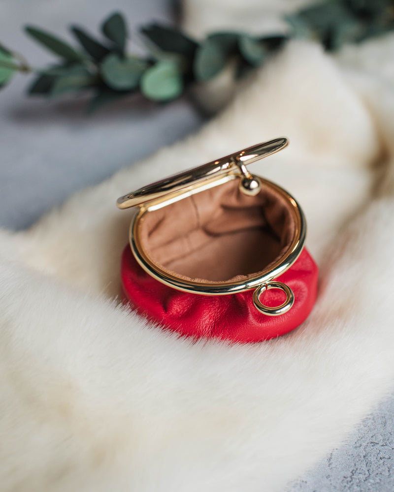 Royal Crown Leather Coin Purse