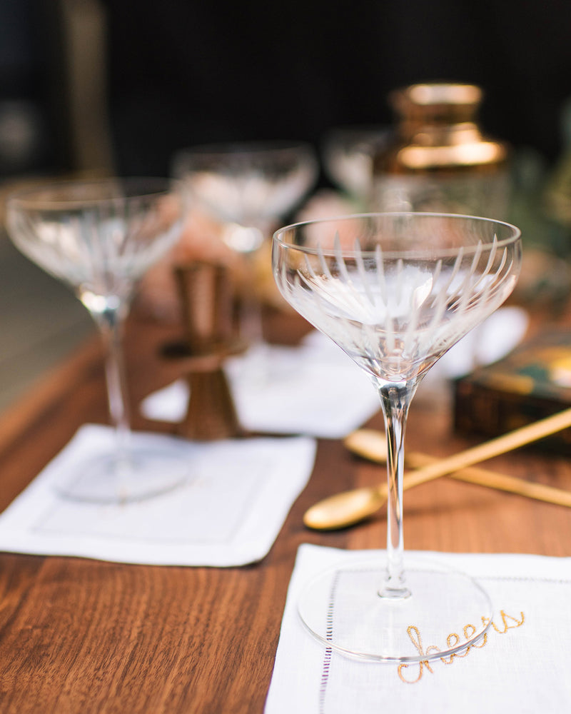 Cocktail Gift Set with Coupe Glasses