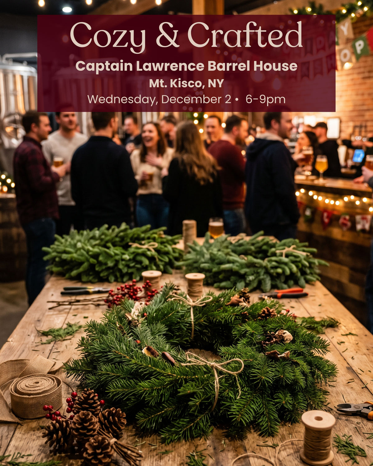 Cozy & Crafted at Captain Lawrence Barrel House