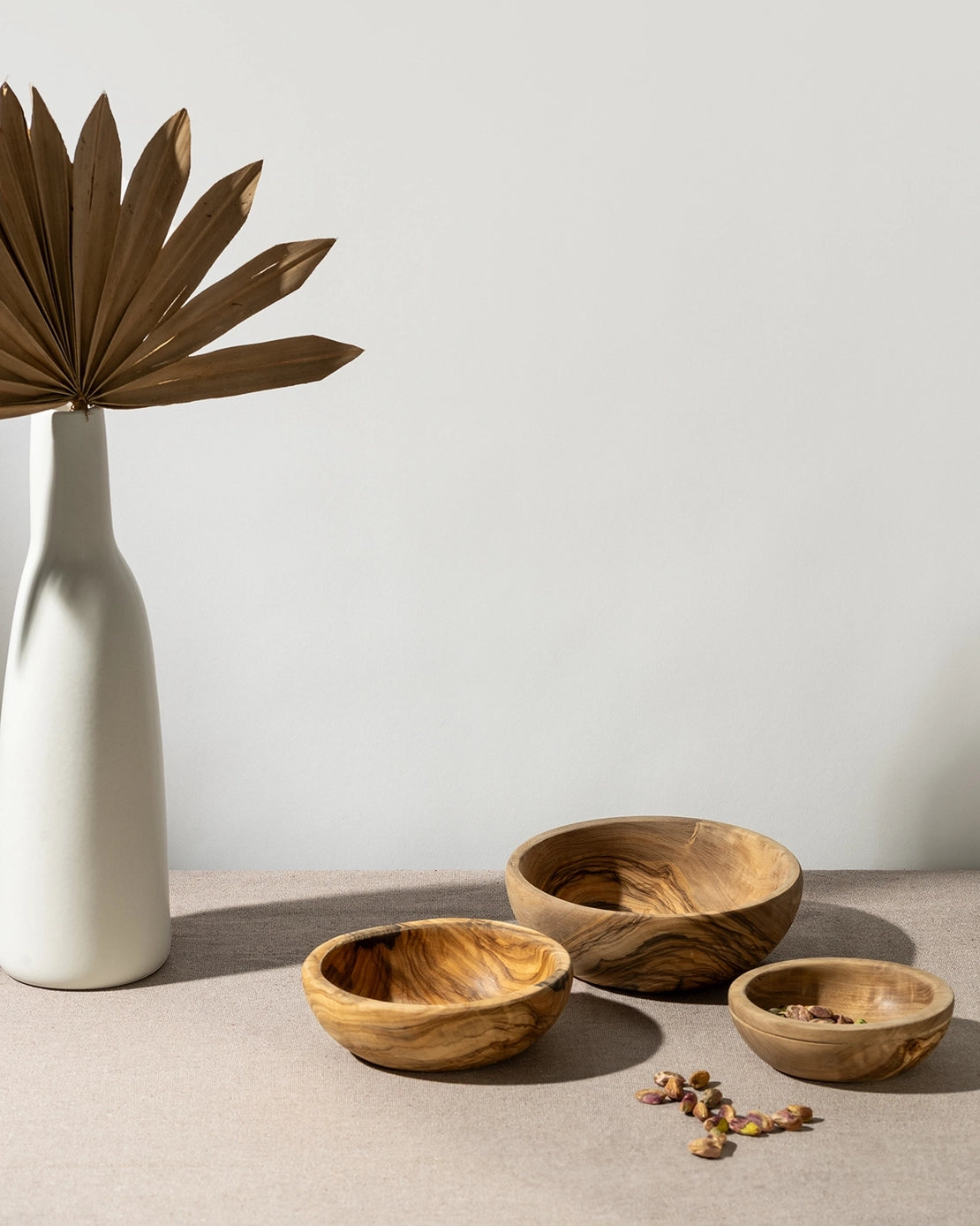 Olive Wood Nesting Bowls, Set of 3
