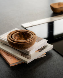 Olive Wood Nesting Bowls, Set of 3