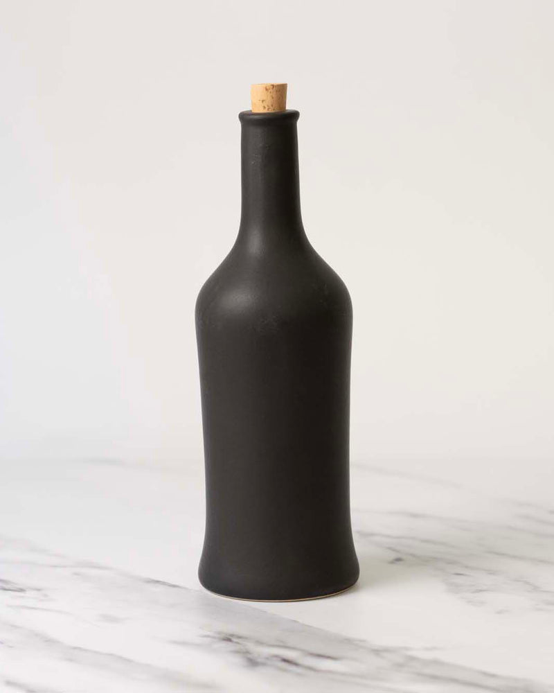 Handmade Stoneware Olive Oil Dispenser, 21 oz