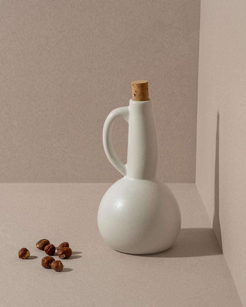 Handmade Stoneware Olive Oil Dispenser, 15 oz