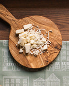 Olive Wood Round Paddle Cutting Board