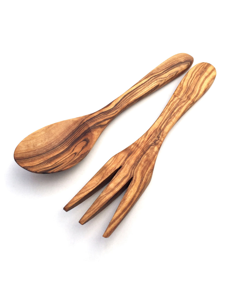 Small Olive Wood Servers, Set of 2