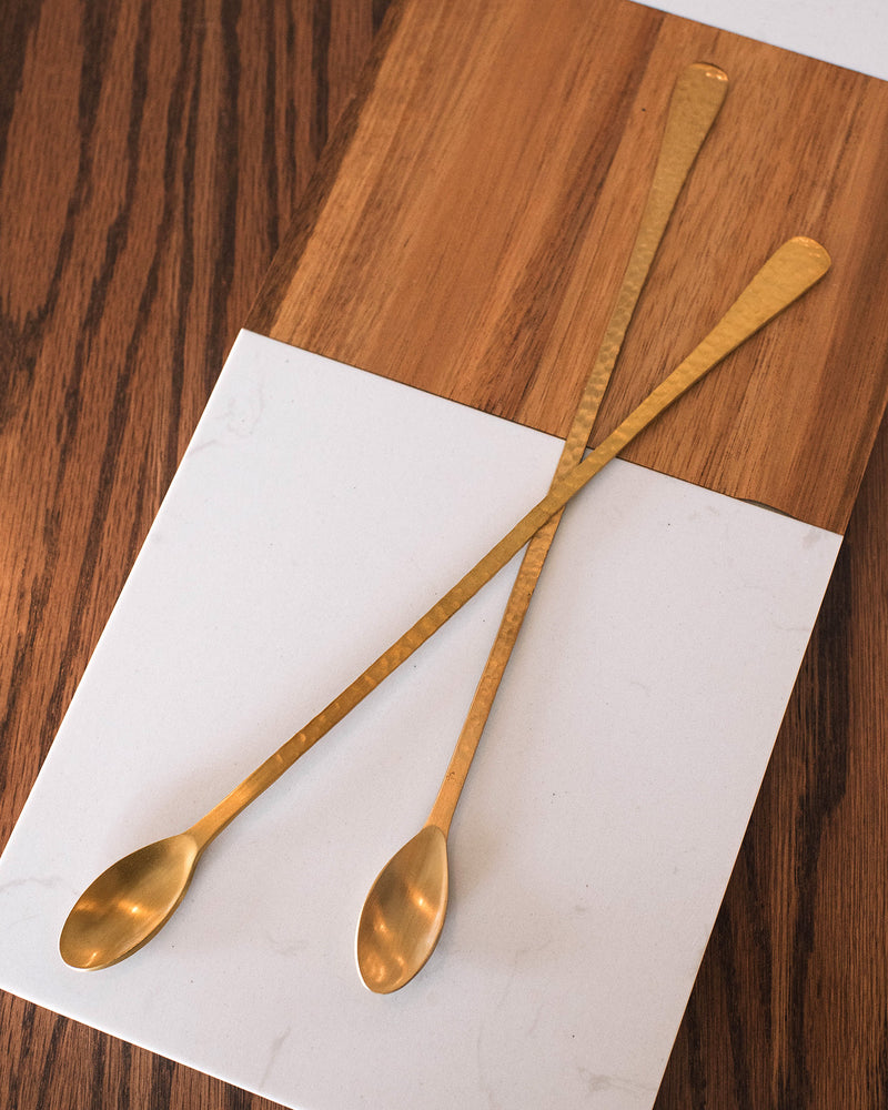 Pebbled Long Spoons - Set of 2