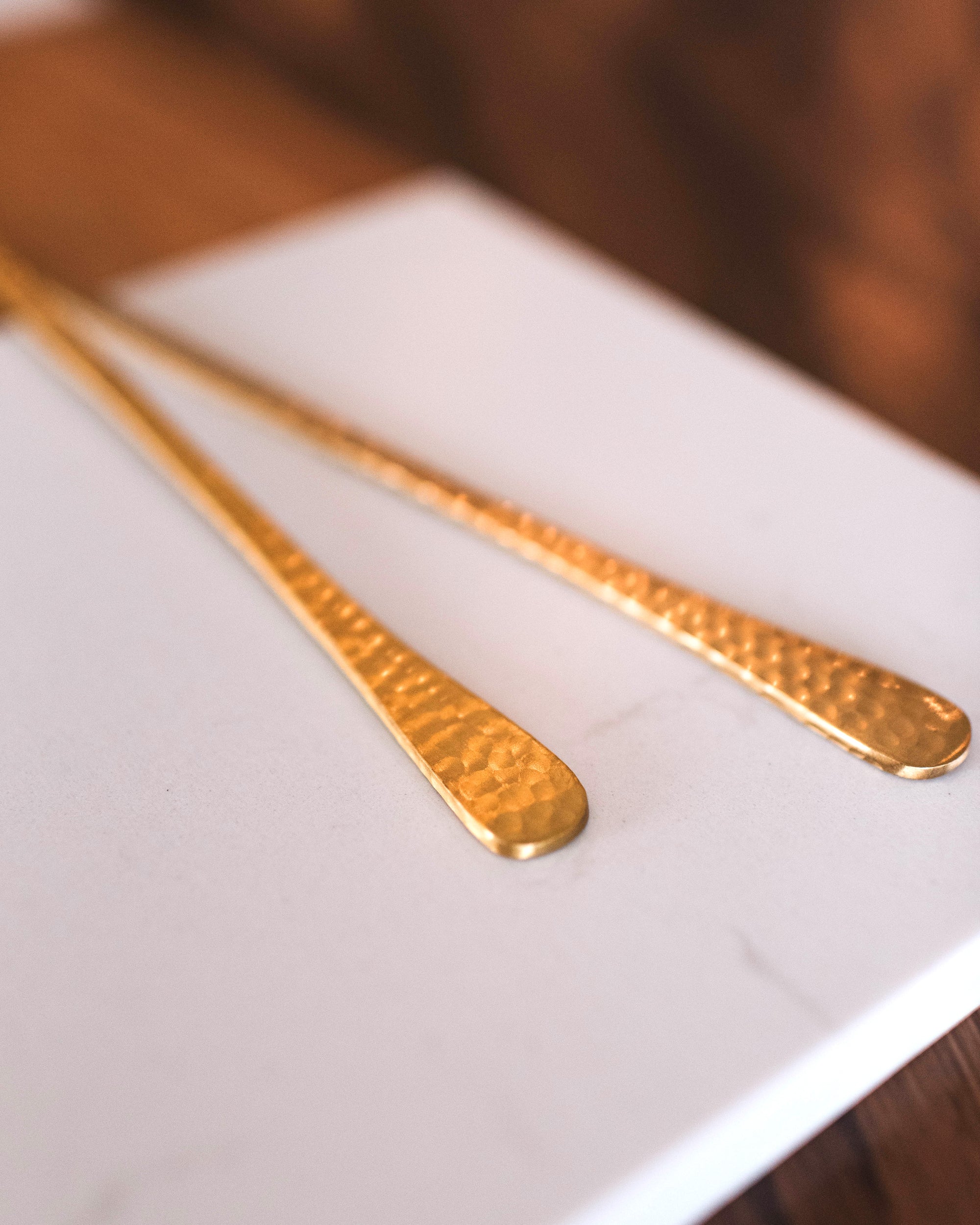 Pebbled Long Spoons - Set of 2