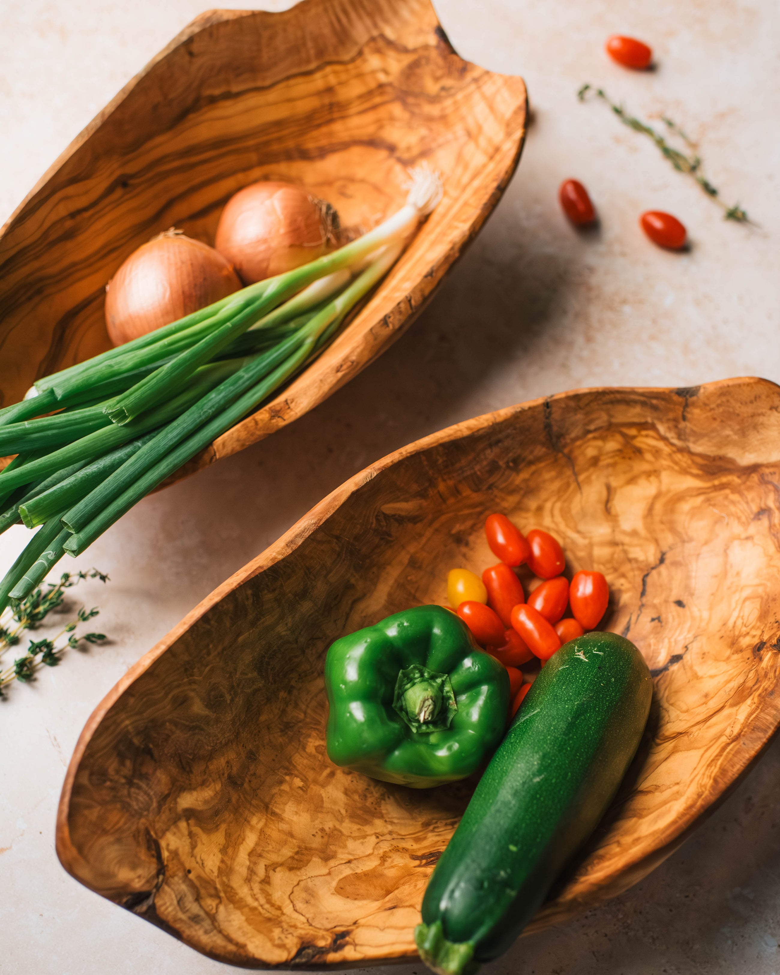 Olive Wood Large Serving Bowl